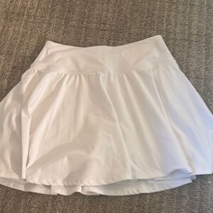 Beyond Yoga White Skater Mini Skirt